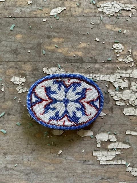 Hand Beaded Belt Buckle