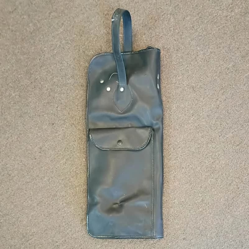 Bruno Percussion Caddy 60s-70s Black Leather Stick / Mallet Bag - MIJ
