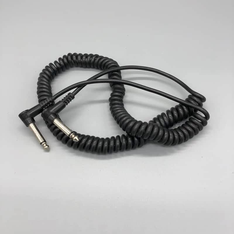 Vintage Instrument Coil Cable 1/4 TS to 1/4 TS Black (PARTS AS-IS)